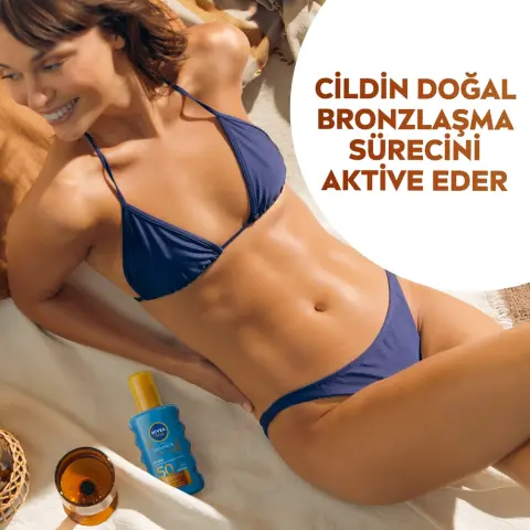Nivea Sun SPF50 Güneş Koruyucu ve Bronzlaştırıcı Sprey 200 mL