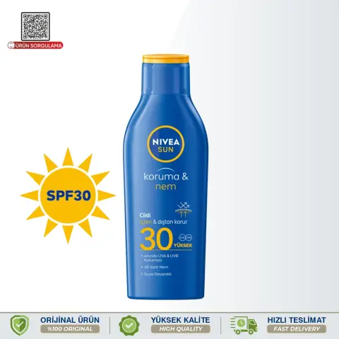 Nivea Sun SPF30 Koruyucu ve Nemlendirici Güneş Losyonu 200 mL