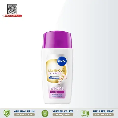 Nivea Luminous630 Skin Glow Aydınlatıcı SPF50+ Yüz Güneş Kremi 40 mL
