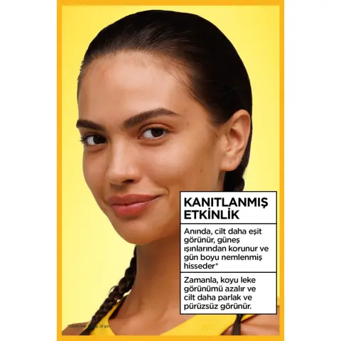 Garnier C Vitamini Wonder Tint SPF50+ 3 Etki 1 Arada Renkli Yüz Güneş Kremi Orta Ton 40 mL