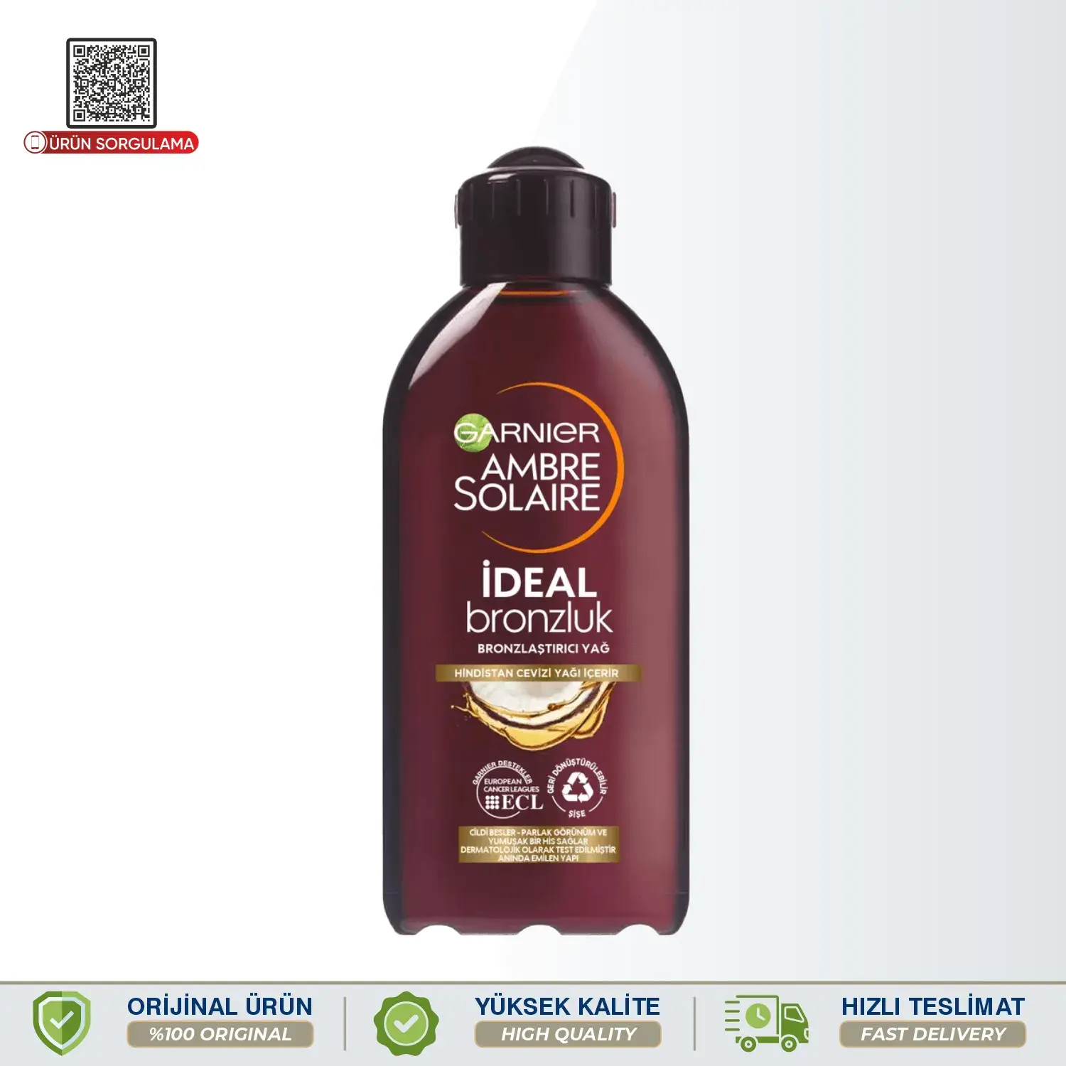 Garnier Ambre Solaire İdeal Bronzluk Bronzlaştırıcı Yağ 200 mL