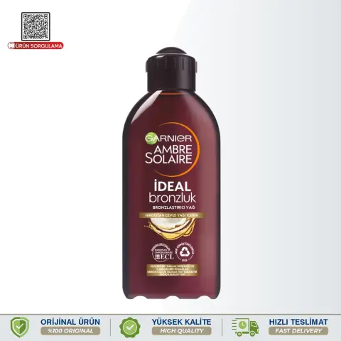 Garnier Ambre Solaire İdeal Bronzluk Bronzlaştırıcı Yağ 200 mL