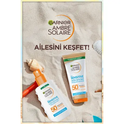 Garnier Ambre Solaire Sensitive Advanced Hipoalerjenik SPF50+ Güneş Koruyucu Sprey 150 mL