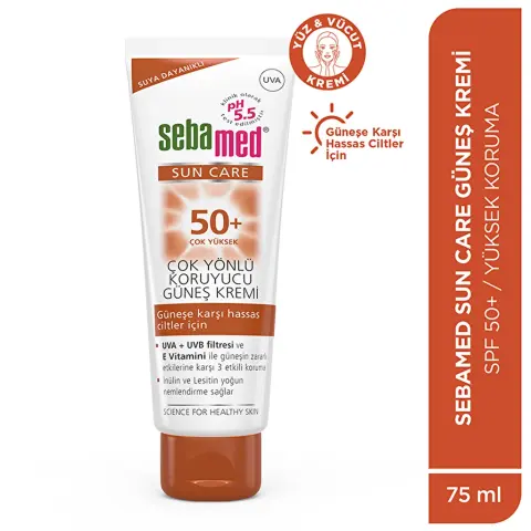 Sebamed Sun Care SPF 50+ Çok Yönlü Koruyucu Güneş Kremi 75 mL