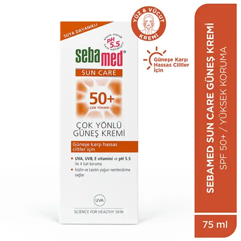 Sebamed Sun Care SPF 50+ Çok Yönlü Koruyucu Güneş Kremi 75 mL