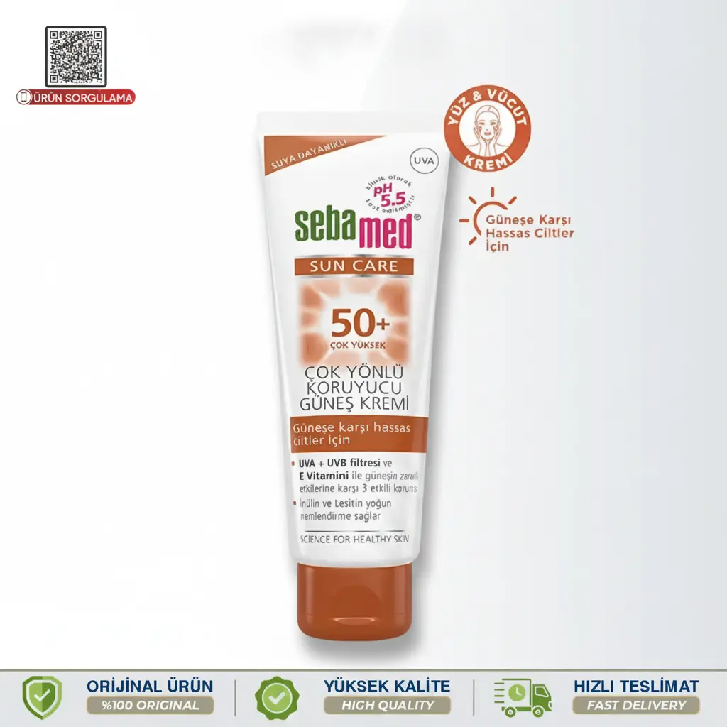 Sebamed Sun Care SPF 50+ Çok Yönlü Koruyucu Güneş Kremi 75 mL