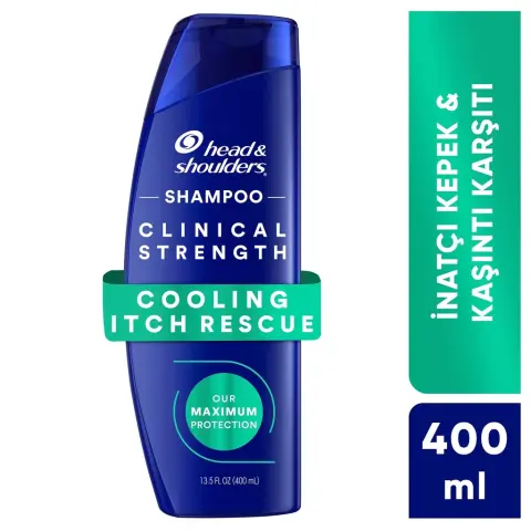 Head & Shoulders Clinical Strength Cooling Itch Rescue Kaşıntı Karşıtı Şampuan 400 mL