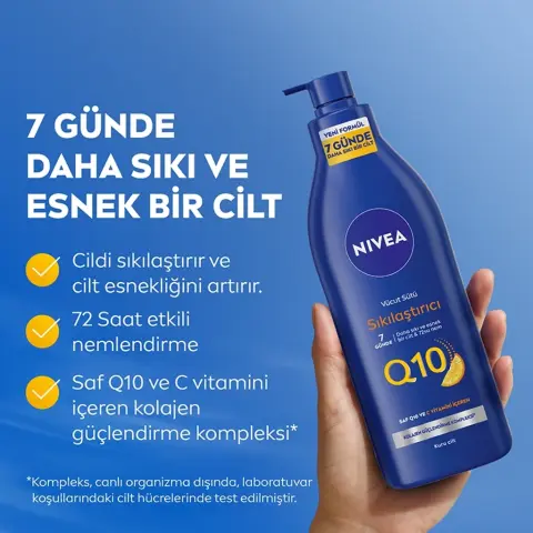 Nivea Q10 & Vitamin C Sıkılaştırıcı ve Nemlendirici Vücut Bakım Sütü 400 mL