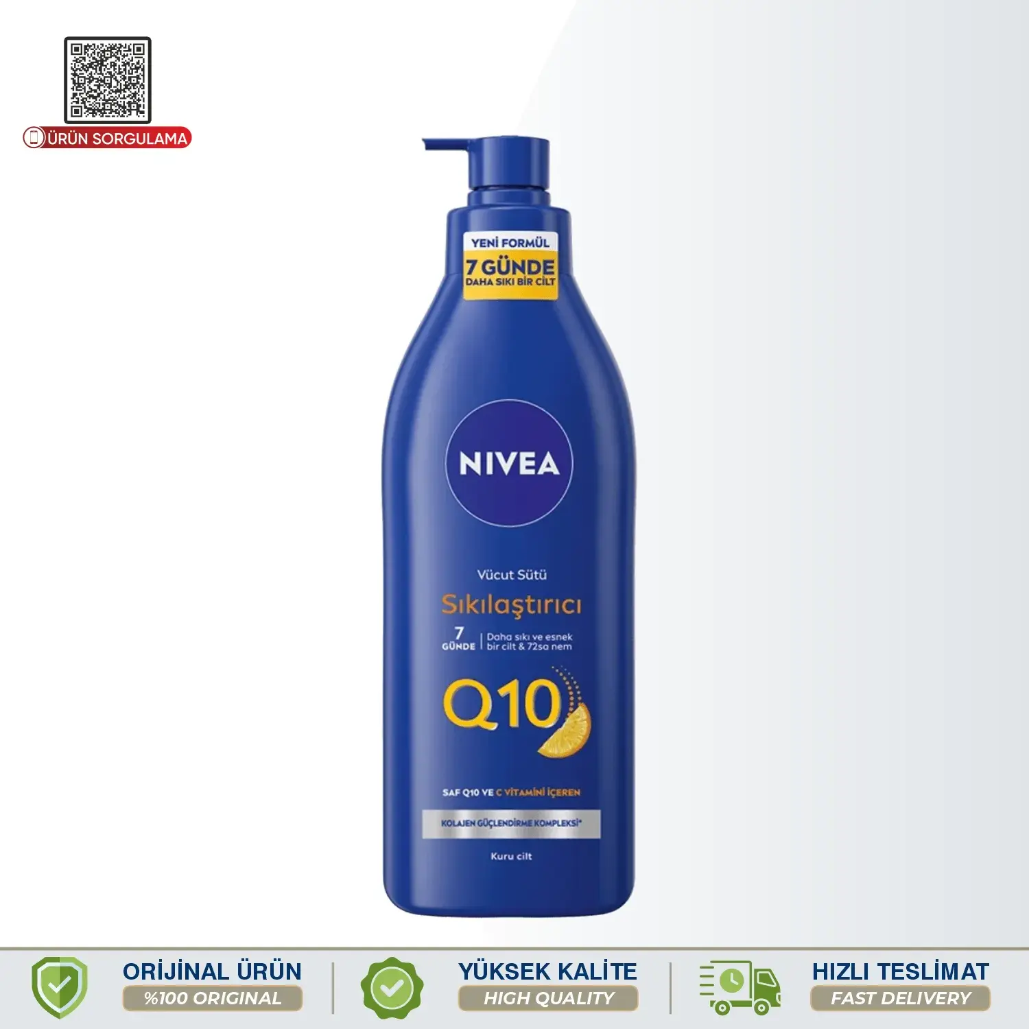 Nivea Q10 & Vitamin C Sıkılaştırıcı ve Nemlendirici Vücut Bakım Sütü 400 mL