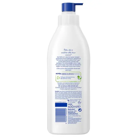Nivea Q10 & Vitamin C Sıkılaştırıcı ve Nemlendirici Vücut Losyonu 400 mL