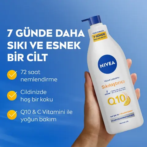 Nivea Q10 & Vitamin C Sıkılaştırıcı ve Nemlendirici Vücut Losyonu 400 mL