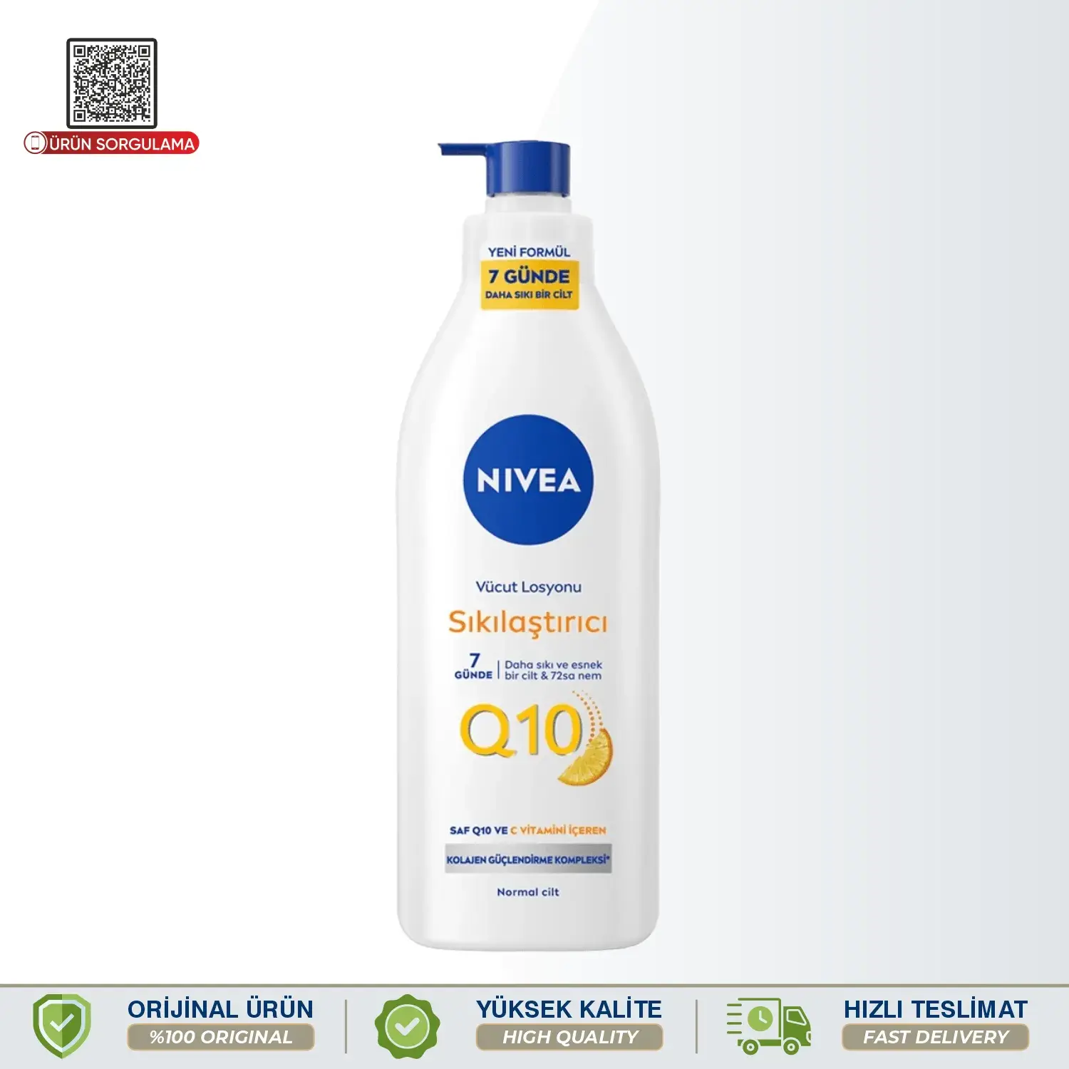 Nivea Q10 & Vitamin C Sıkılaştırıcı ve Nemlendirici Vücut Losyonu 400 mL