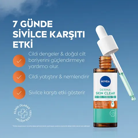 Nivea Derma Skin Clear Dengeleyici & Sivilce Karşıtı Serum 30 mL