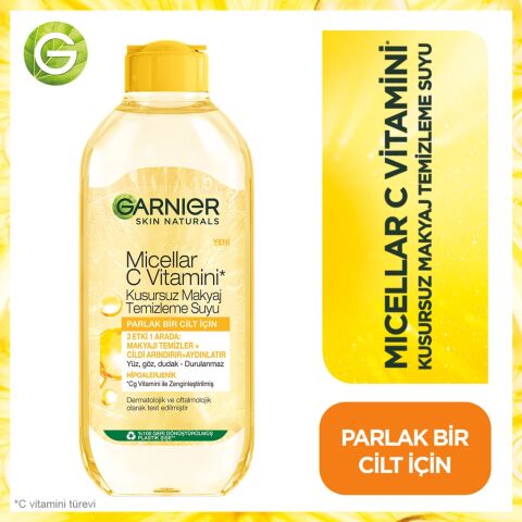 Garnier Micellar C Vitamini Kusursuz Makyaj Temizleme Suyu 400 mL