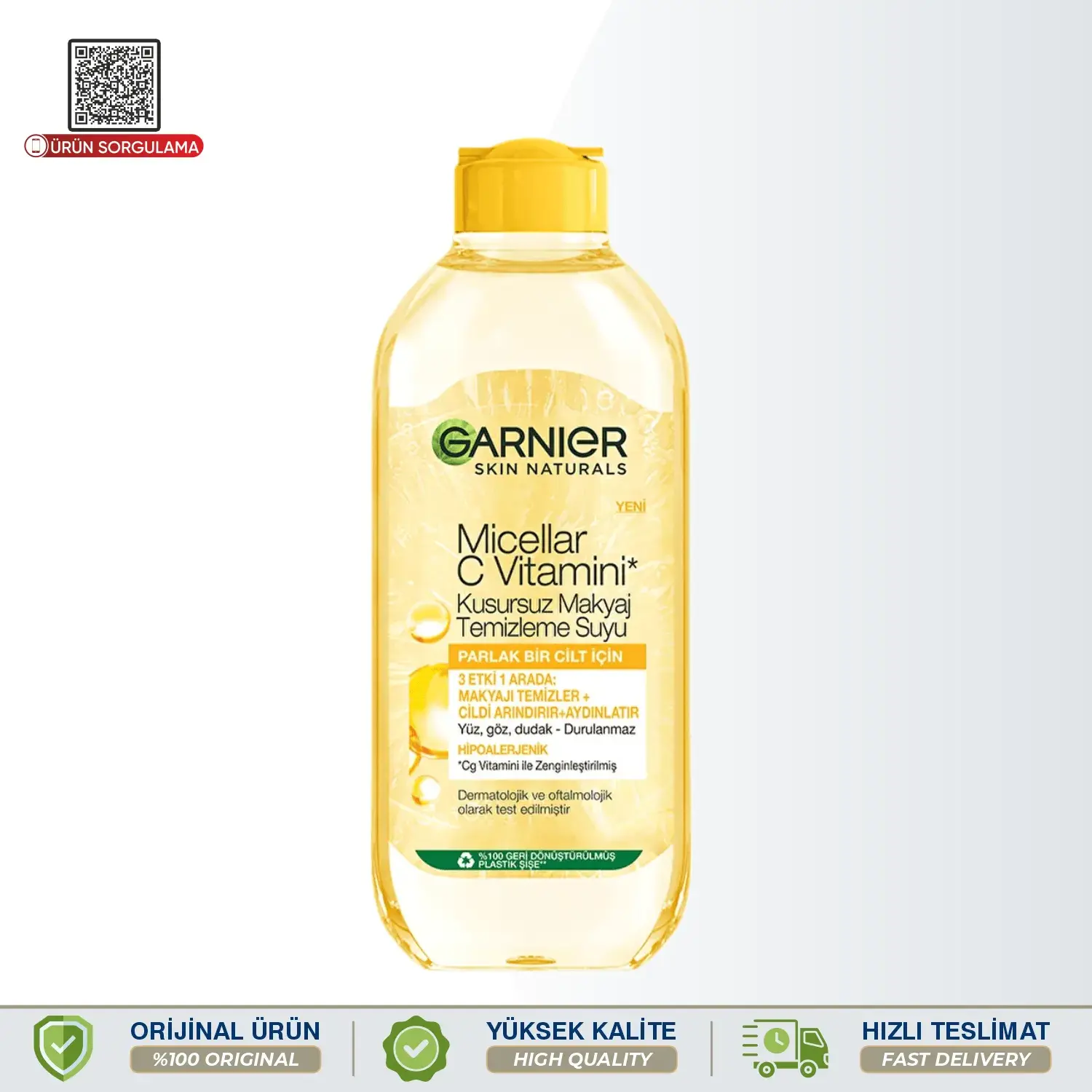 Garnier Micellar C Vitamini Kusursuz Makyaj Temizleme Suyu 400 mL