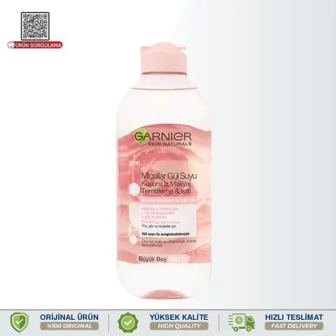 Garnier Micellar Gül Suyu Kusursuz Makyaj Temizleme & Işıltı 400 mL