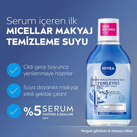 Nivea Micellar Yenileyici Makyaj Temizleme Suyu 400 mL