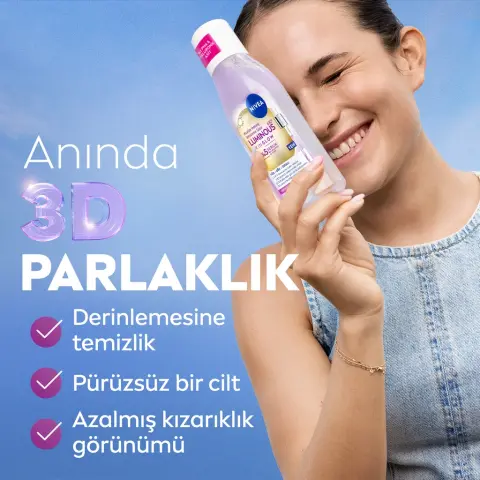 Nivea Micellar Luminous630 Skin Glow Parlaklık Etkili  Makyaj Temizleme Suyu 400 mL