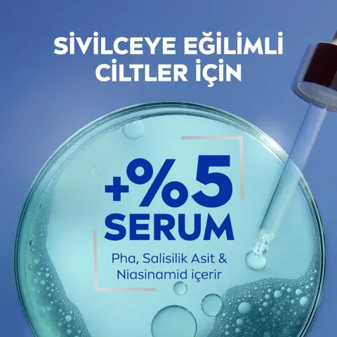 Nivea Micellar Derma Skin Clear Serum Etkili Çift Fazlı  Makyaj Temizleme Suyu 400 mL