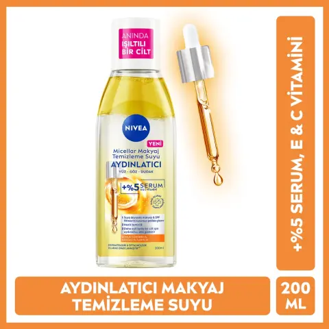 Nivea Micellar Aydınlatıcı Makyaj Temizleme Suyu 200 mL