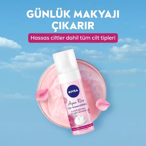 Nivea Aqua Rose Organik Gül Suyu İçeren Yüz Yıkama Köpüğü 150 mL