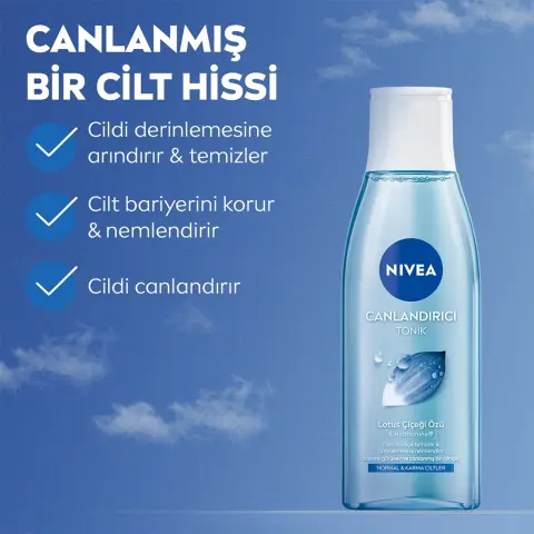 Nivea Lotus Çiçeği Özü Canlandırıcı Tonik 200 mL
