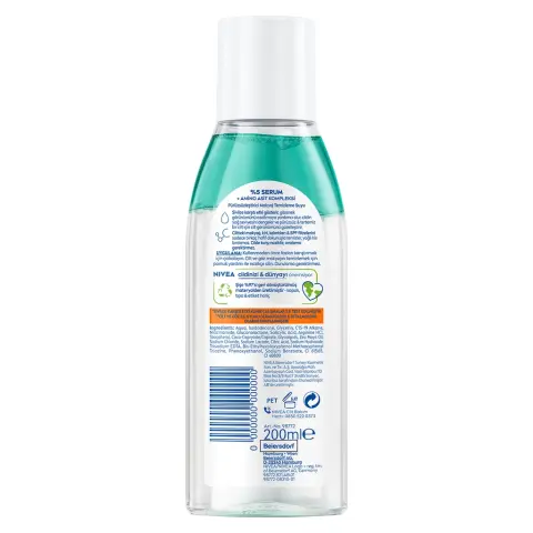 Nivea Micellar Derma Skin Clear Serum Etkili Çift Fazlı Makyaj Temizleme Suyu 200 mL