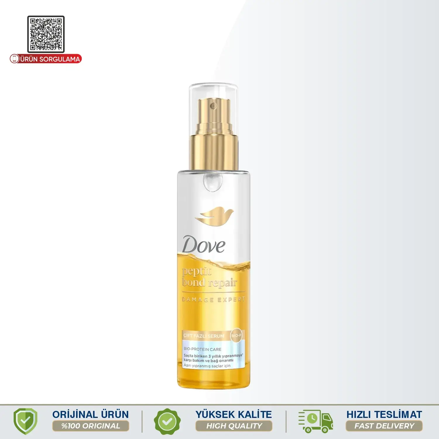 Dove Peptit Bond Repair Çift Fazlı Saç Serumu 80 mL