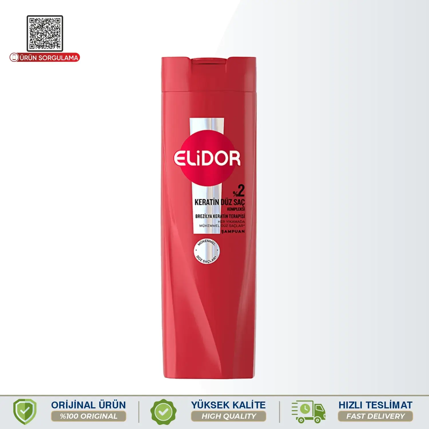 Elidor Brezilya Keratin Terapisi Saç Bakım Şampuanı 400 mL