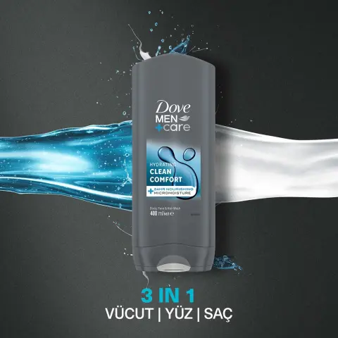 Dove Men +Care 3 in 1 Clean Comfort Nemlendirici Duş Jeli 400 mL