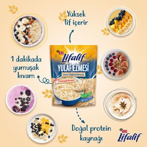 Eti Lifalif İnce Öğütülmüş Yulaf Ezmesi 350 g