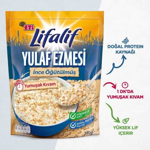 Eti Lifalif İnce Öğütülmüş Yulaf Ezmesi 350 g