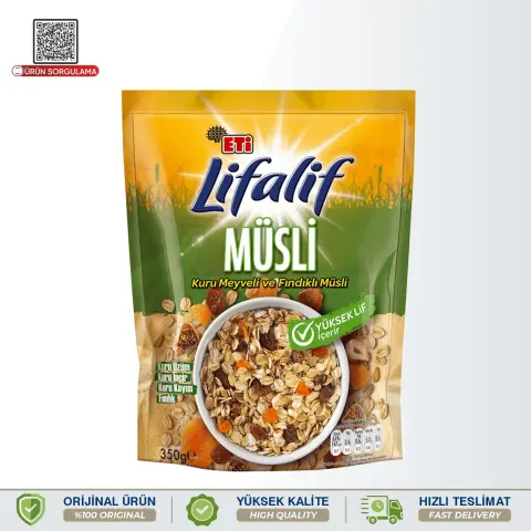 Eti Lifalif Kuru Meyveli ve Fındıklı Müsli 350 g